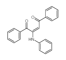 1,4-二苯基-2-(苯基氨基)-2-丁烯-1,4-二酮 结构式