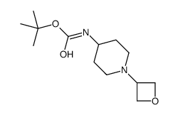 (1-(氧杂环丁烷-3-基)哌啶-4-基)氨基甲酸叔丁酯 结构式