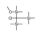 Silane, [chloro(methoxydimethylsilyl)methylene]bis[trimethyl- (9CI) 结构式