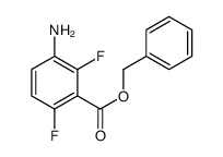 3-氨基-2,6-二氟-苯甲酸苄酯 结构式