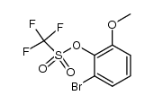2-溴-6-甲氧基苯基三氟甲磺酸酯 结构式