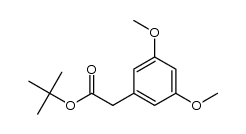 3,5-二甲氧基苯乙酸叔丁酯 结构式