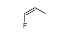 trans-1-Fluoro-1-propene 结构式
