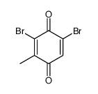 2,5-Cyclohexadiene-1,4-dione, 3,5-dibromo-2-methyl- 结构式