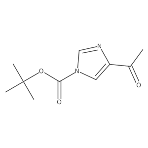 4-乙酰基-1H-咪唑-1-羧酸叔丁酯 结构式