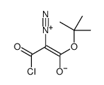 3-氯-2-重氮-3-氧代丙酸-1,1-二甲基乙酯 结构式