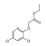 2-[(3,5-二氯-2-吡啶基)氧基]乙酸乙酯 结构式