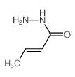 2-Butenoic acid, (2E)-, hydrazide 结构式