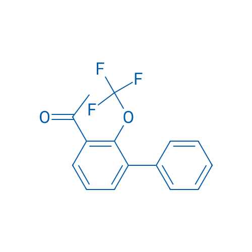1-[2'-(Trifluoromethoxy)[1,1'-biphenyl]-3-yl]ethanone 结构式