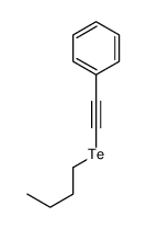 Benzene, [2-(butyltelluro)ethynyl]- 结构式