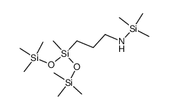 Silanamine, 1,1,1-trimethyl-N-[3-[1,3,3,3-tetramethyl-1-[(trimethylsilyl)oxy]disiloxanyl] propyl]- 结构式