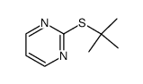 2-叔丁基硫代嘧啶 结构式