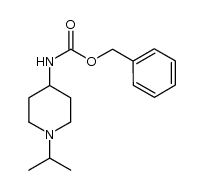 Carbamic acid, [1-(1-methylethyl)-4-piperidinyl]-, phenylmethyl ester (9CI) 结构式
