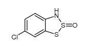 6-氯-3H-1,2,3-苯并二噻唑-2-氧化物 结构式