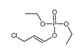 Phosphoric acid, 3-chloro-1-propenyl diethyl ester 结构式
