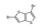 2,6-二溴噻吩并[3,2-b]噻吩 结构式