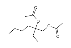 2-乙基-1,2-己二醇二乙酸酯 结构式