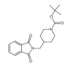 1-Piperidinecarboxylic acid, 4-[(1,3-dihydro-1,3-dioxo-2H-isoindol-2-yl)methyl]-, 1,1-dimethylethyl ester 结构式