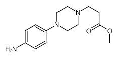 1-Piperazinepropanoic acid, 4-(4-aminophenyl)-, methyl ester 结构式
