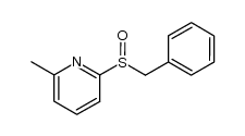 2-甲基-6-苄基亚磺酰基吡啶 结构式