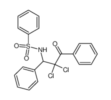 N-(2,2-二氯-3-氧代-1,3-二苯基丙基)苯磺酰胺 结构式