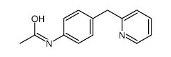 Acetamide, N-[4-(2-pyridinylmethyl)phenyl]- 结构式