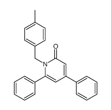 1-(4-甲基苄基)-4,6-二苯基-2-吡啶酮 结构式