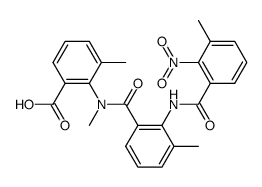Benzoic acid, 3-methyl-2-[methyl[3-methyl-2-[(3-methyl-2-nitrobenzoyl)amino]benzoyl]amino]- 结构式