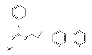 O-新戊烷-S-三苯甲锡烷基黄酸盐 结构式