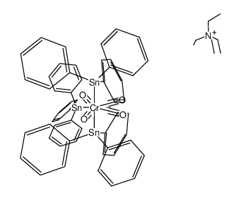Ethanaminium, N,N,N-triethyl-, tetracarbonyltris(triphenylstannyl)chromate(1-) (9CI) 结构式