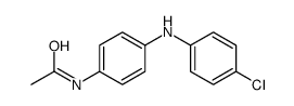 N-[4-[(4-氯苯基)氨基]苯基]乙酰胺 结构式