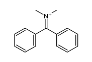 N-(二苯亚甲基)-N-甲基甲铵阳离子 结构式