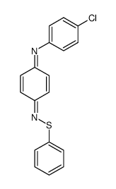 4-[(4-氯苯基)亚氨基]-2,5-环己二烯-1-酮 S-苯基硫代肟 结构式