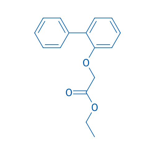 Ethyl 2-([1,1'-biphenyl]-2-yloxy)acetate 结构式
