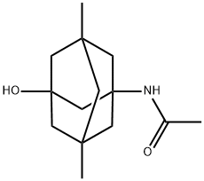 N-(3-羟基-5,7-二甲基金刚烷-1-基)乙酰胺 结构式