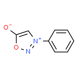 3-苯基-1,2,3-恶二唑-3-鎓-5-醇盐 结构式