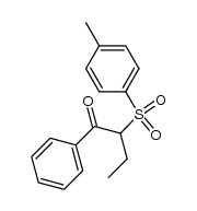 1-苯基-2-(对甲苯磺酰基)-1-丁酮 结构式