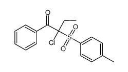 1-Butanone, 2-chloro-2-[(4-methylphenyl)sulfonyl]-1-phenyl- 结构式