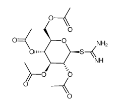 2,3,4,6-四-O-乙酰基-β-D-吡喃葡萄糖基异硫脲 结构式