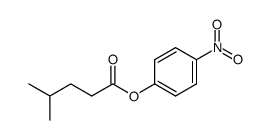 4-硝基苯基-4-甲基戊酸酯 结构式