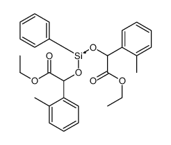 2,6-Bis(2-methylphenyl)-7-oxo-4-phenyl-3,5,8-trioxa-4-siladecanoic aci d ethyl ester 结构式