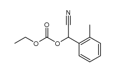 Carbonic acid, cyano(2-methylphenyl)methyl ethyl ester 结构式