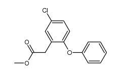 2-(5-氯-2-苯氧基苯基)乙酸甲酯 结构式