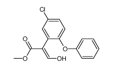 5-氯-α-(羟亚甲基)-2-苯氧基苯乙酸甲酯 结构式