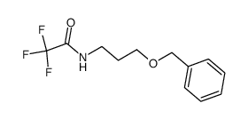 2,2,2-三氟-N-[3-(苄氧基)丙基]乙酰胺 结构式