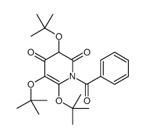 1-苯甲酰基-3,5,6-三(1,1-二甲基乙氧基)-2,4(1H,3H)-吡啶二酮 结构式