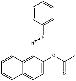 1-苯偶氮-2-萘酚-2-乙酸酯 结构式
