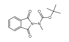 Carbamic acid, N-(1,3-dihydro-1,3-dioxo-2H-isoindol-2-yl)-N-methyl-, 1,1-dimethylethyl ester 结构式