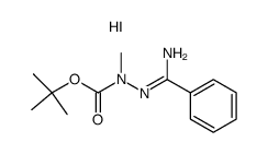 2-(亚氨基苯甲基)-1-甲基肼羧酸-1,1-二甲基乙酯氢碘酸盐(1:1) 结构式