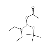 Acetic acid, anhydride with 1,1-dimethylethyl hydrogen diethylphosphoramidite (9CI) 结构式